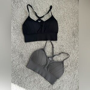 Pro-Fit Gray and Black Sports Bras